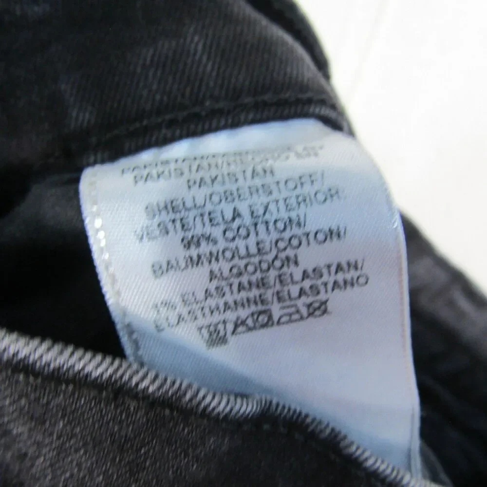 True Religion Ricky Relaxed Straight Jeans Men's Size 30 Black Washed Denim
